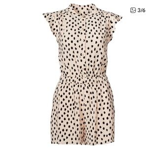 Kate Spade Cream Blouse with Black Spot Print